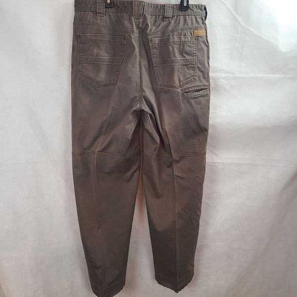 Cabela's Casuals Men's (W38 x L34) Brown Cotton Stretch Straight Leg Pants - Picture 5 of 11